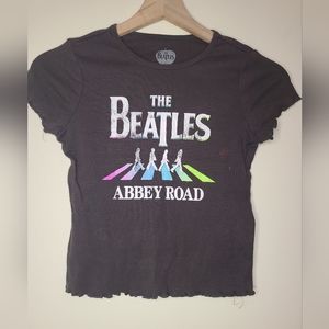 Official Beatles XS gray crop